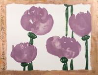 Donald Sultan FOUR FLOWERS, MAY 28, 2004 Screenprint on Bronze, 86W - Sold for $51,200 on 05-16-2026 (Lot 187).jpg